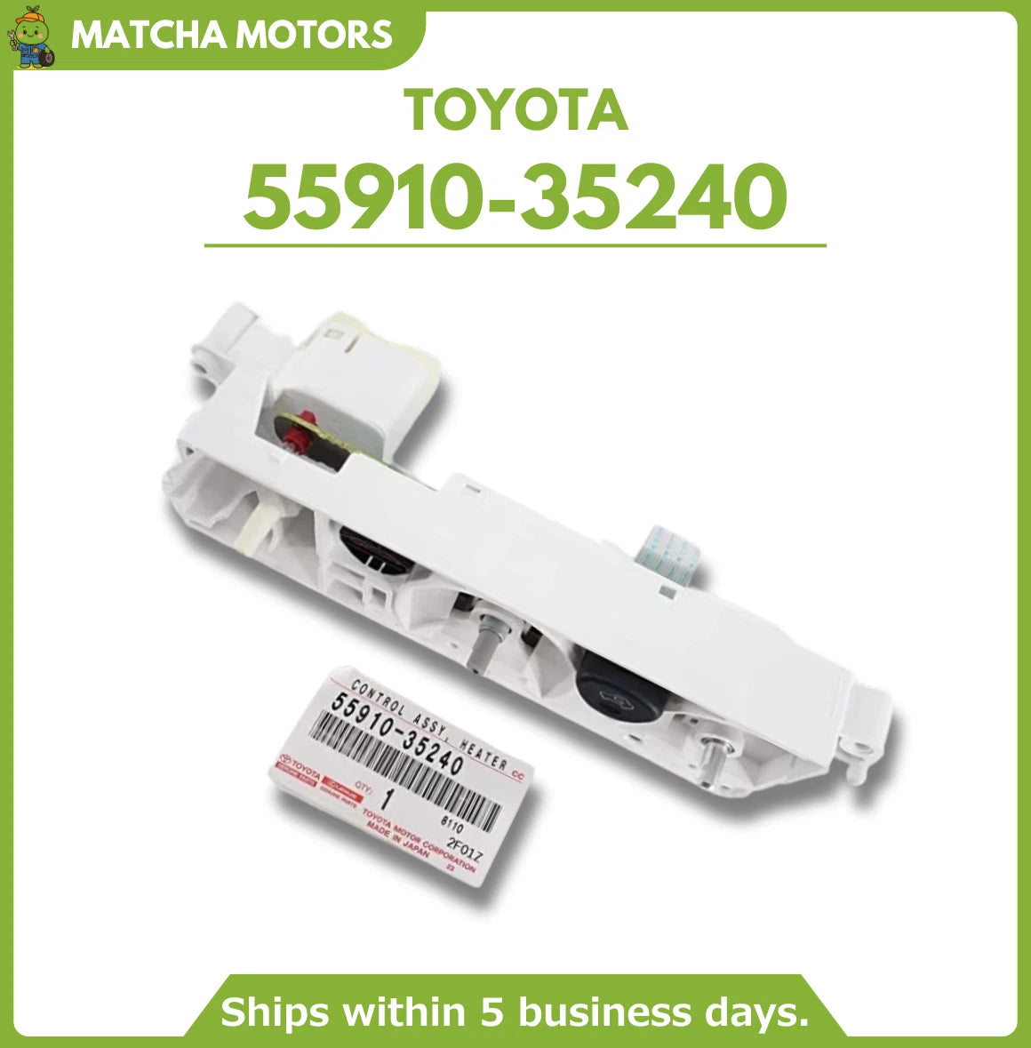 TOYOTA Genuine 55910-35240 A/C Heater HVAC Temperature Control Panel