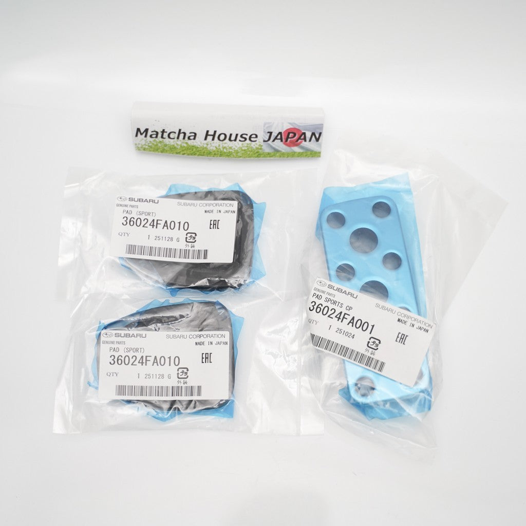 Subaru Genuine Aluminum Sport Pedal 3 Piece Set 36024-FA001 Impreza WRX STI