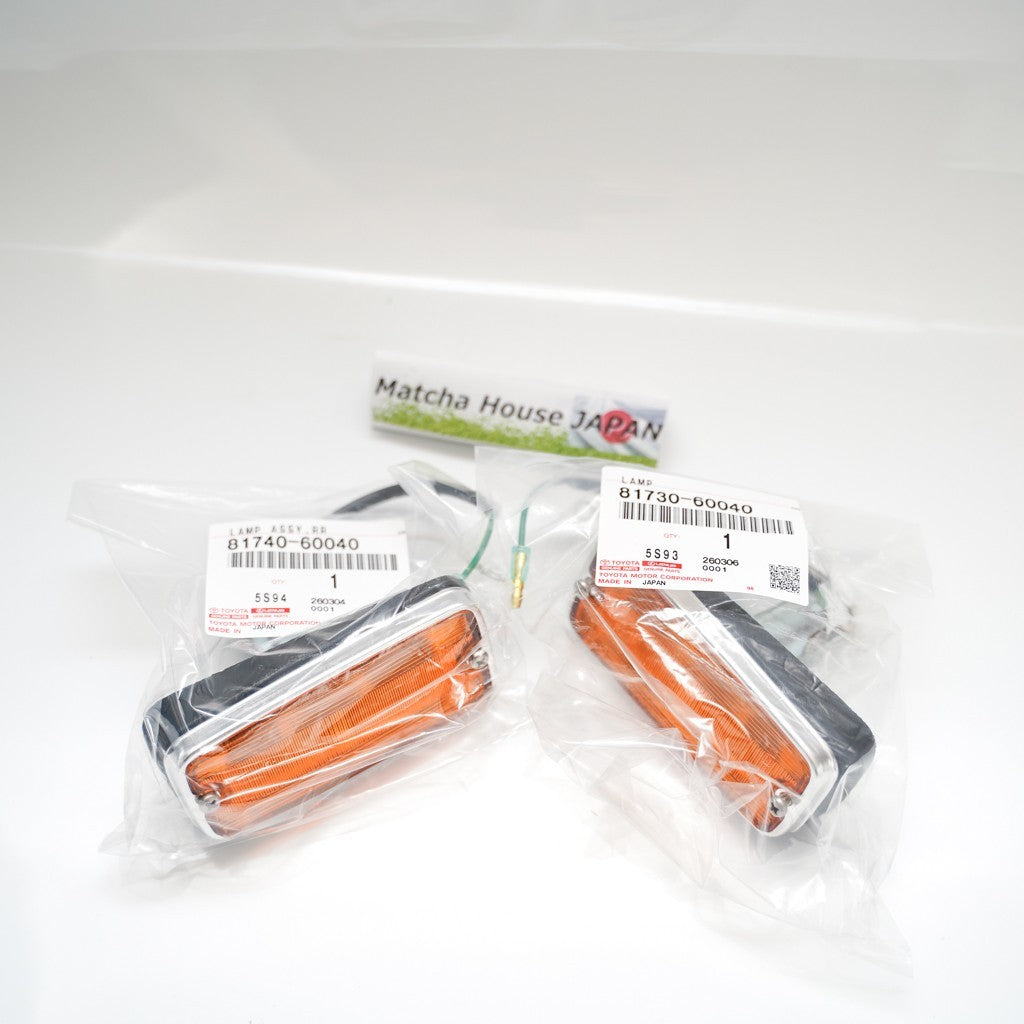 TOYOTA Genuine Land Cruiser FJ40 FJ43 FJ45 Side Turn Signal Marker Lamp Lens SET